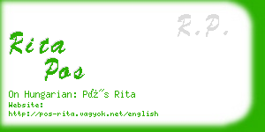 rita pos business card